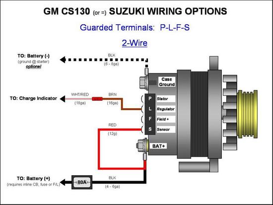 CS130 GM Alternator 105a??? Wiring Help Please! - Page 2 higher alternator upgrading wiring 99 diagram 